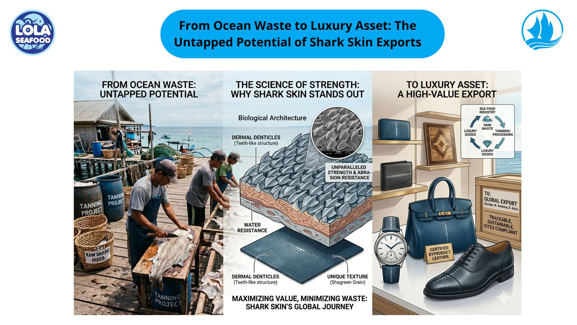 From Ocean Waste to Luxury Asset: The Untapped Potential of Shark Skin Exports